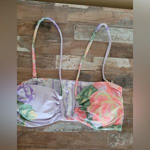 Maaji bikini floral top size S